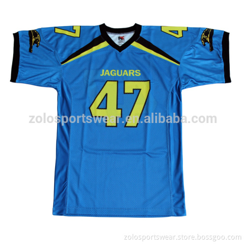 Dry fit sports shirt customized american football training jersey